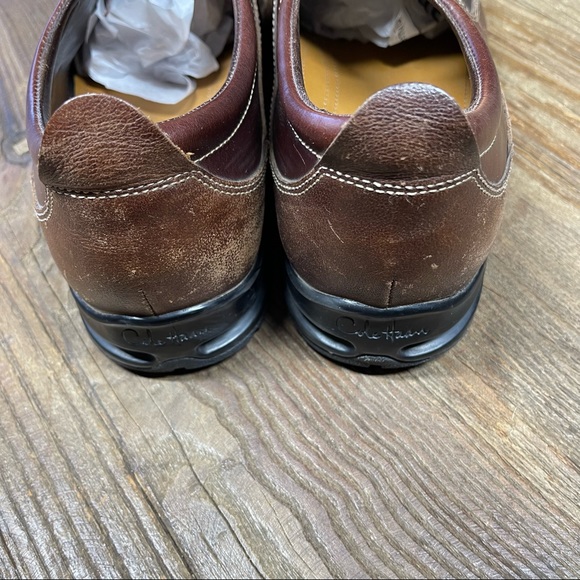 Cole Haan Everett Air Stitched Bicycle Toe Leather Loafer Shoes, Mens 10M, Brown main image 5